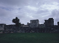 Castle of the Paintings at Tulum Ruins - tulum mayan ruins,tulum mayan temple,mayan temple pictures,mayan ruins photos